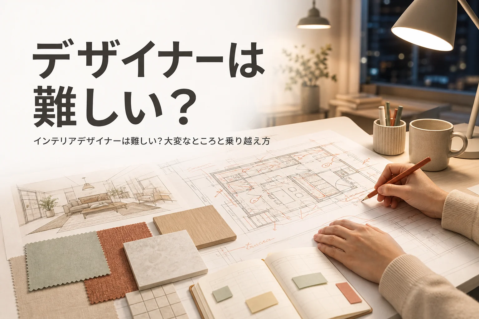 インテリアデザイナーは難しいのか、大変なところと向いている人を紹介する記事のアイキャッチ